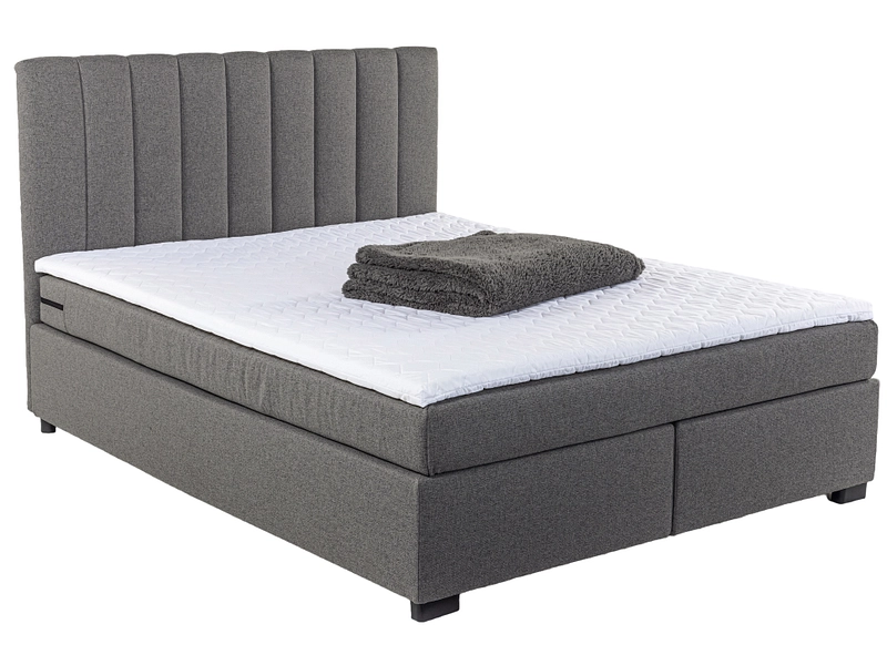 Boxspring ARNEN gris anthracite