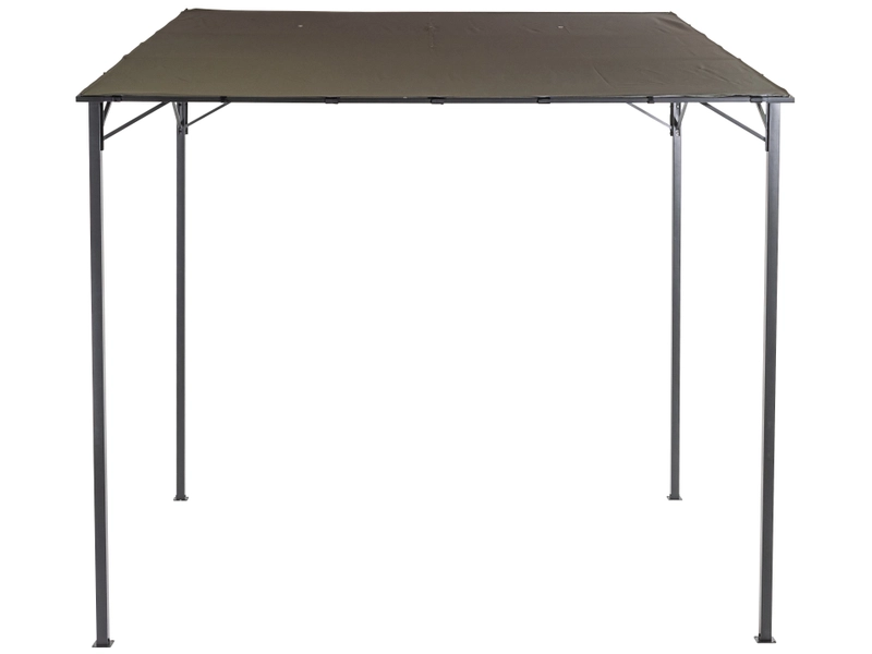 Gazebo LECCI 233 cm x 236.5 cm x 191.5 cm nero