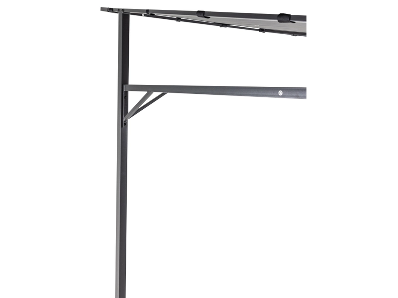 Gazebo LECCI 233 cm x 236.5 cm x 191.5 cm nero