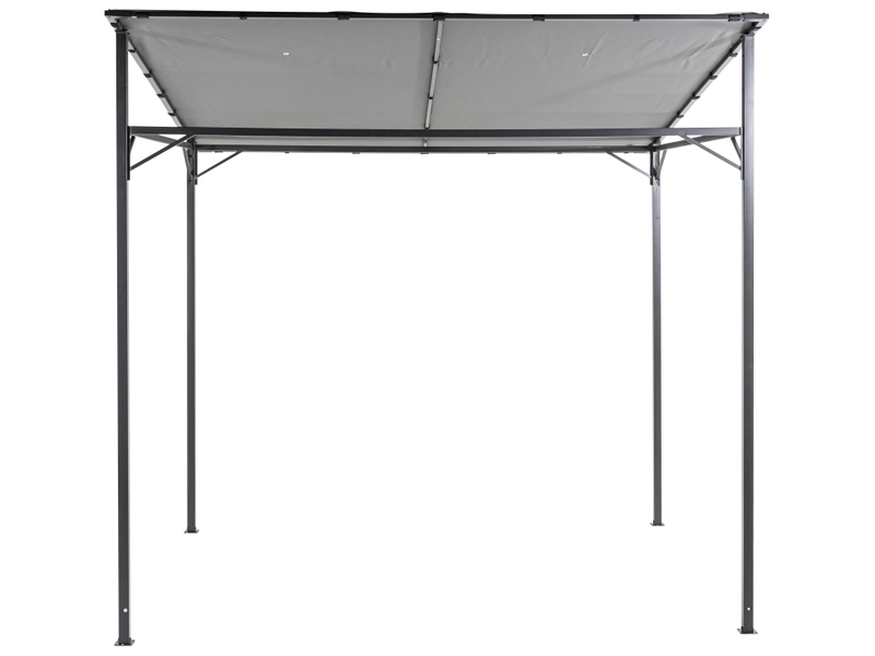 Gazebo LECCI 233 cm x 236.5 cm x 191.5 cm nero