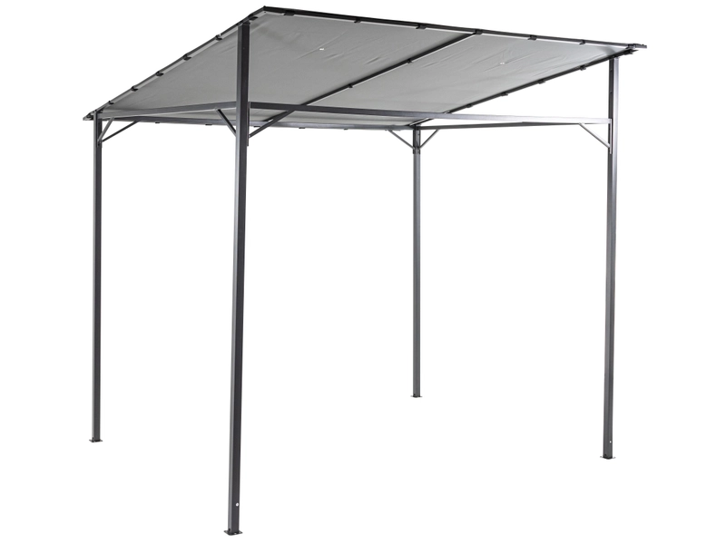 Gazebo LECCI 233 cm x 236.5 cm x 191.5 cm nero