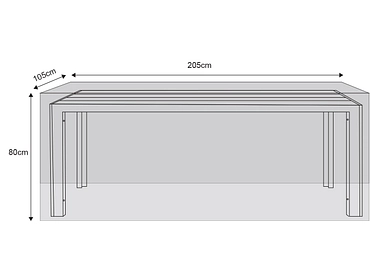 Housse de protection table de jardin COVER