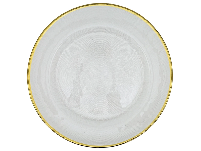 Assiette de présentation ZOÉ verre transparent Assiette de présentation ZOÉ verre transparent