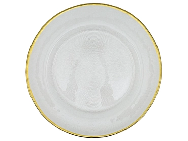 Assiette de présentation ZOÉ verre transparent