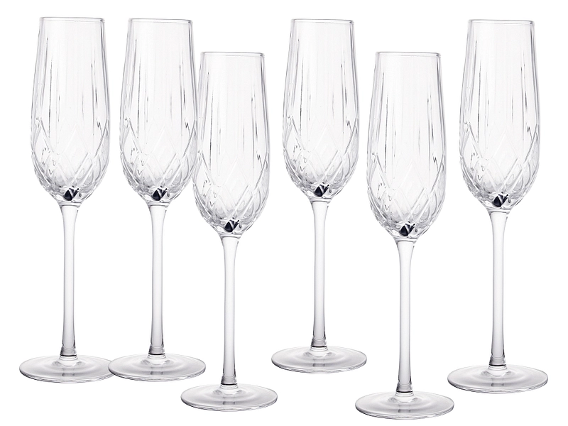 Bicchiere da champagne VALENTINO 6 pezzi 20 cl