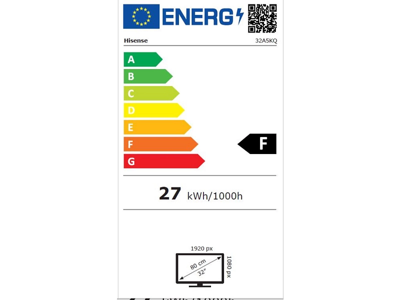 TV QLED HISENSE 32''/80 cm