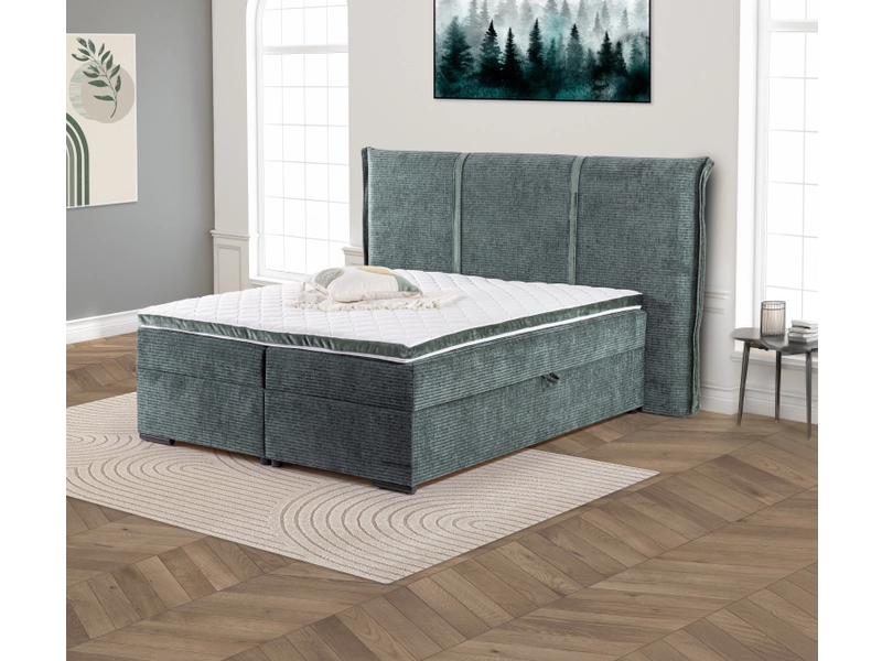 Boxspringbett VIBIA grau