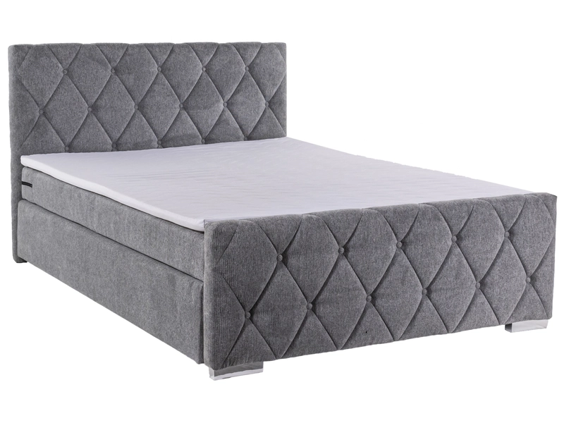 Boxspring IDA gris clair