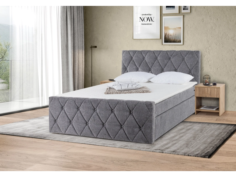 Boxspring IDA grigio chiaro