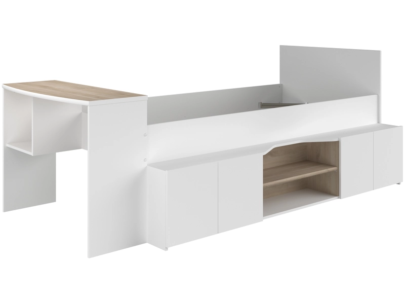 Lit bureau CLEO 90x200cm blanc