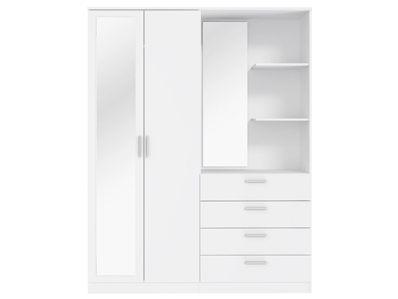 Armoire portes battantes ROANNE blanc