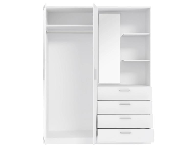 Drehtürenschrank ROANNE weiss