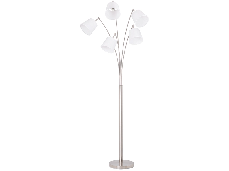 Stehlampe PRIAM 225cm 40W silberfarben
