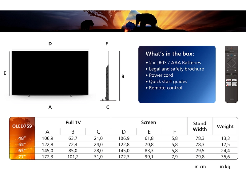 PHILIPS TV OLED Ambilight