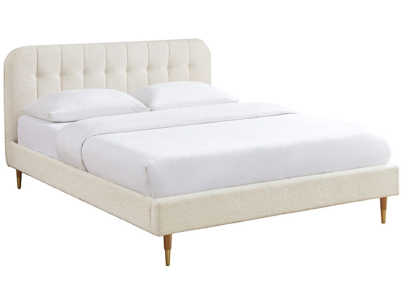 Letto SANTOS 160x200cm tessuto beige