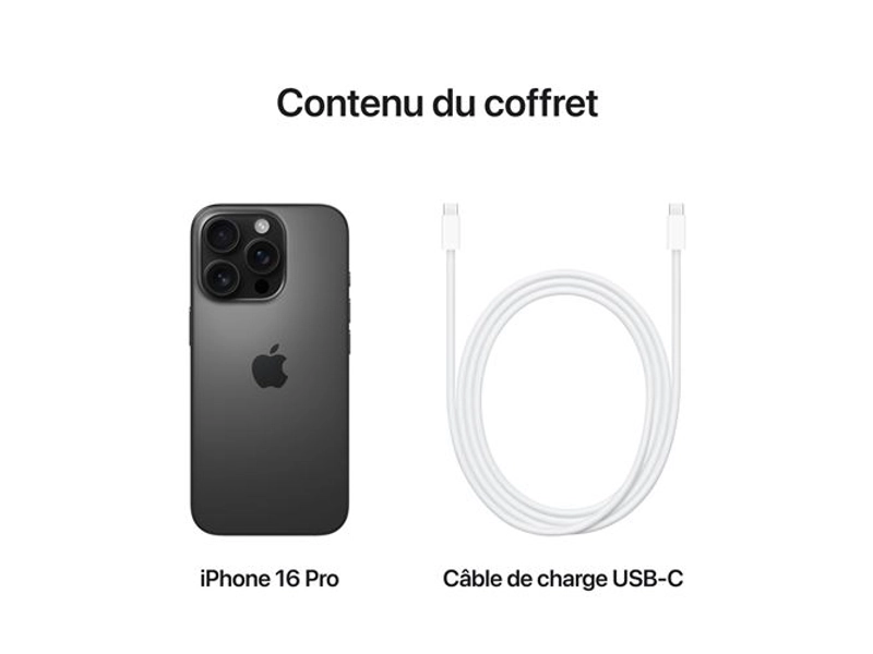 iPhone 16 Pro 5G APPLE Titane noir