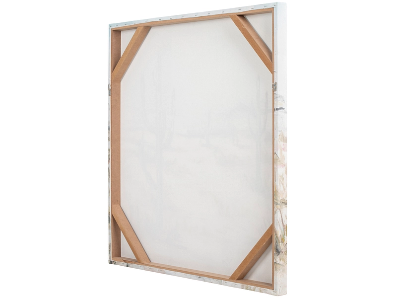 Toile imprimée et peinte main CACTY 1 pièce multicolore