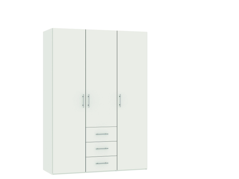 Armoire portes battantes THOUNE blanc cassé