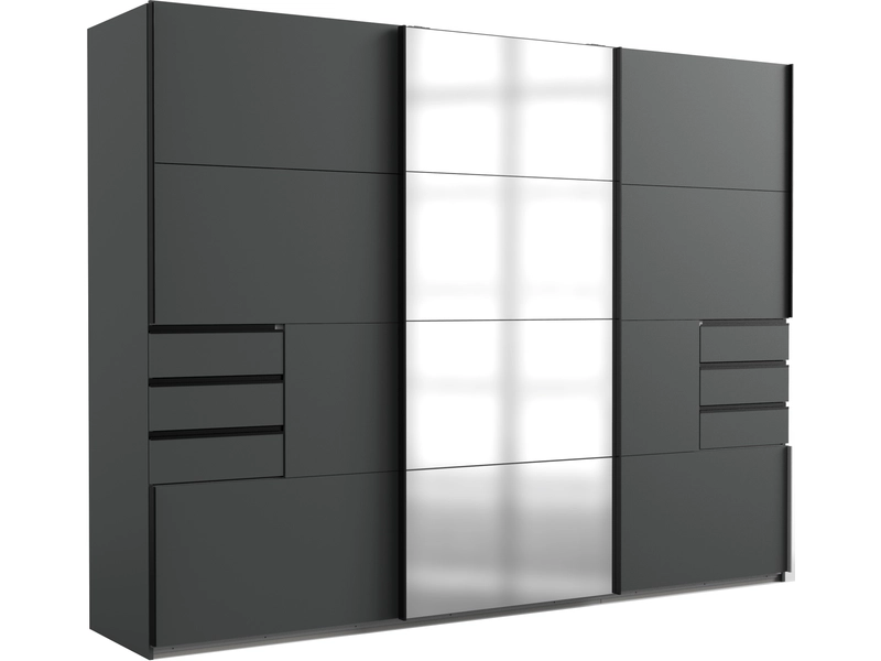 Armoire portes coulissantes ASCONA graphite