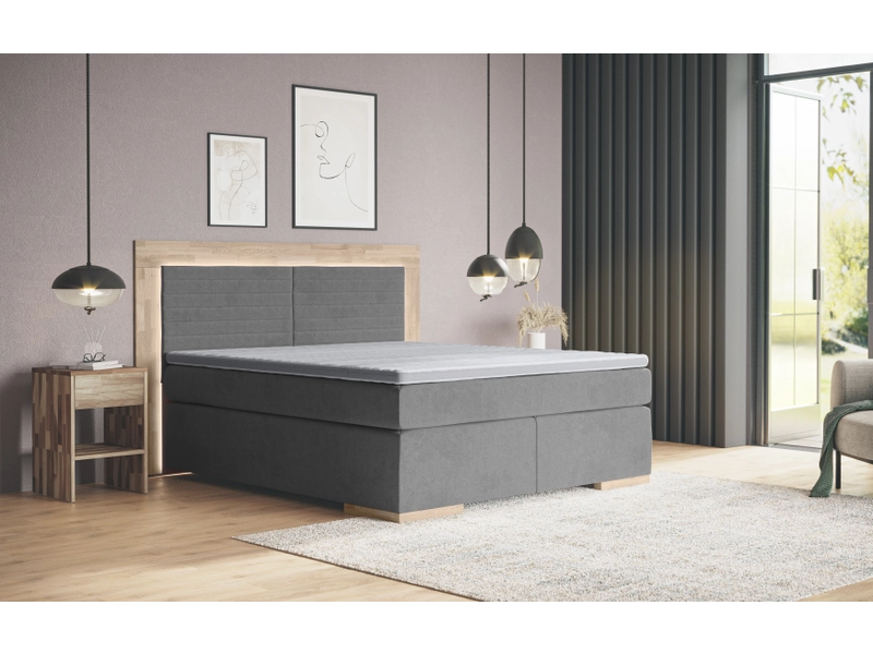 Boxspring ZERMATT graphite gray