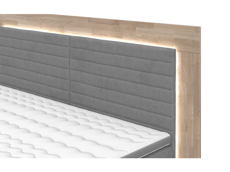 Boxspringbett ZERMATT graphite gray