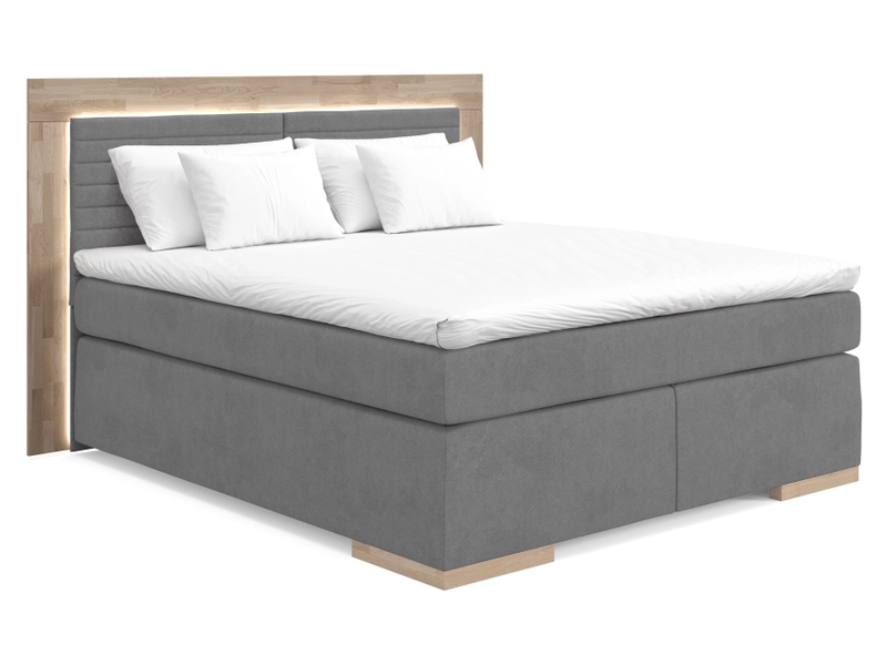 Boxspringbett ZERMATT graphite gray