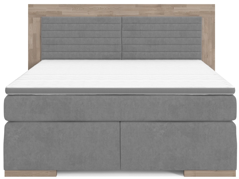 Boxspringbett ZERMATT graphite gray