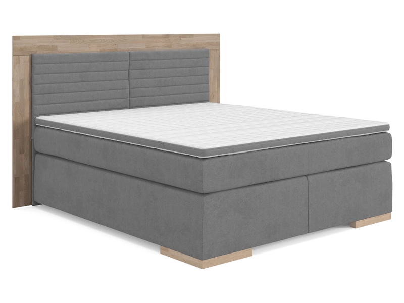 Boxspringbett ZERMATT graphite gray