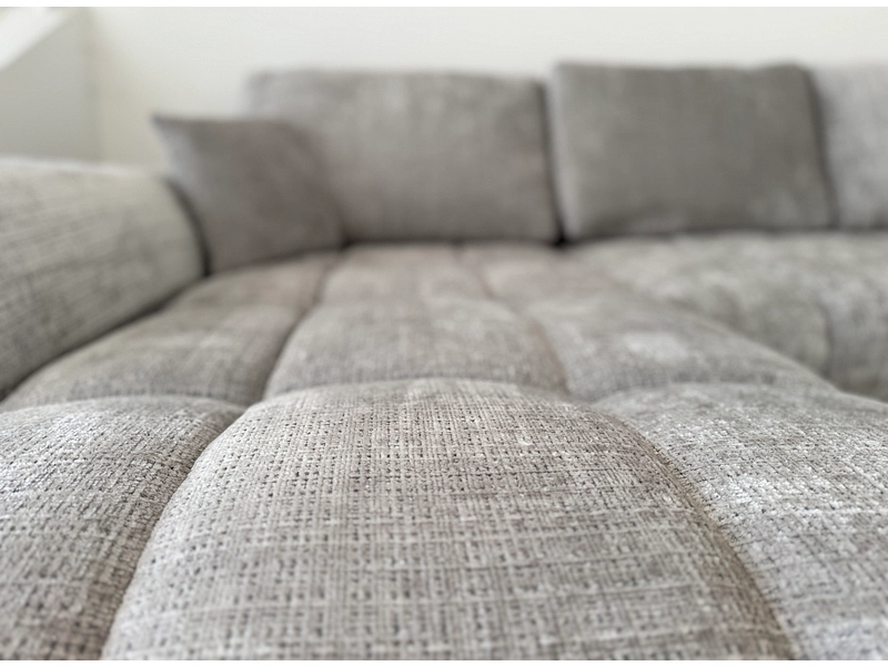 Ecksofa KAVALA Stoff grau - Conforama CH