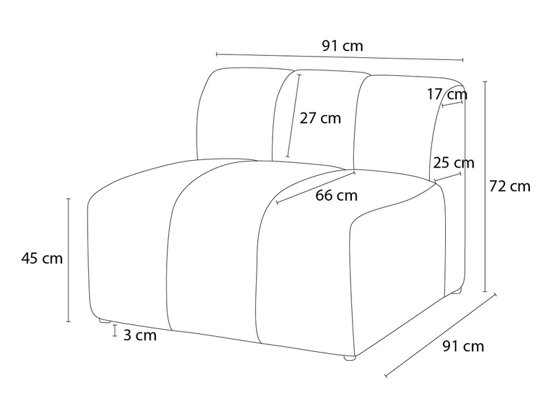 Modulare Sessel für Sofa BOBOCHIC ANNECY