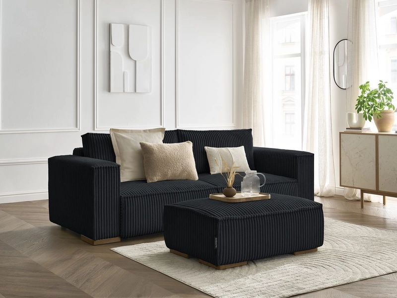 3er Sofa mit Hocker BOBOCHIC CHELSEA