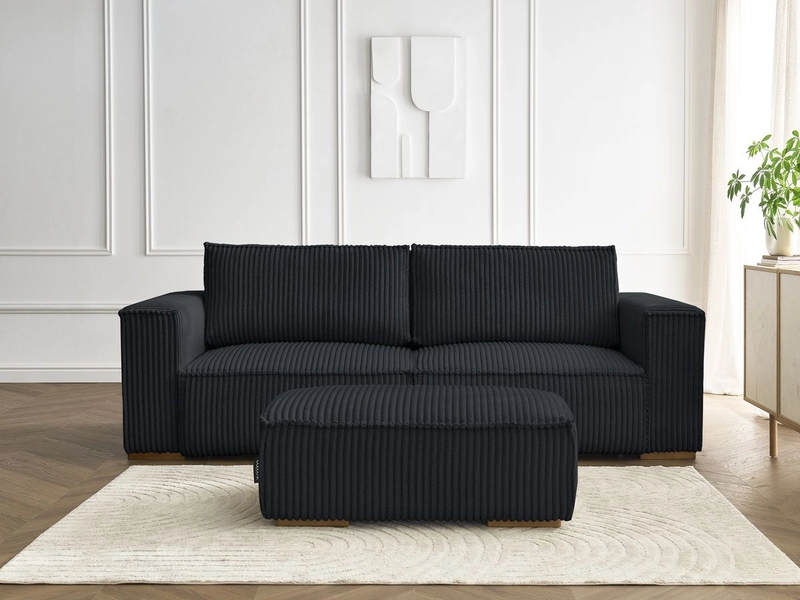 3er Sofa mit Hocker BOBOCHIC CHELSEA