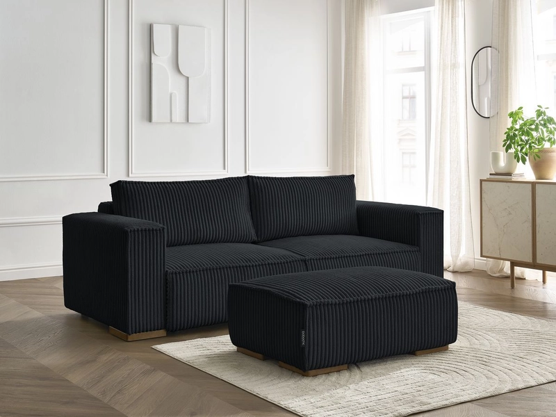 3er Sofa mit Hocker BOBOCHIC CHELSEA