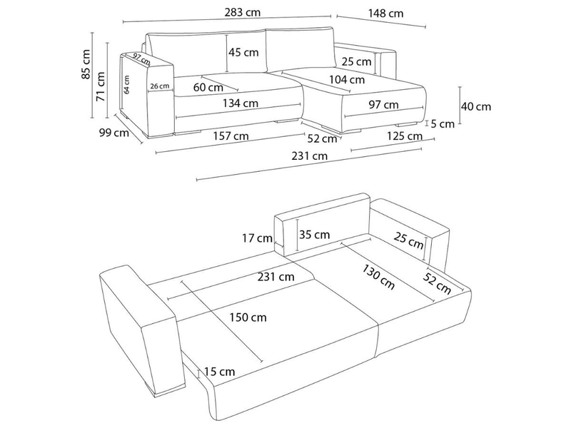 Ecksofa BOBOCHIC CHELSEA