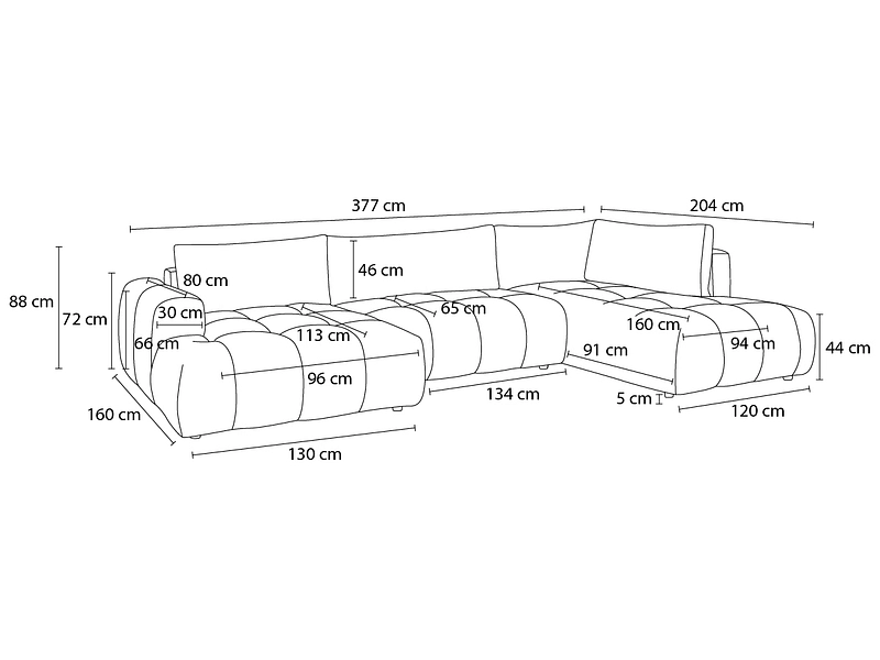 Wohnlandschaft BOBOCHIC FUJI