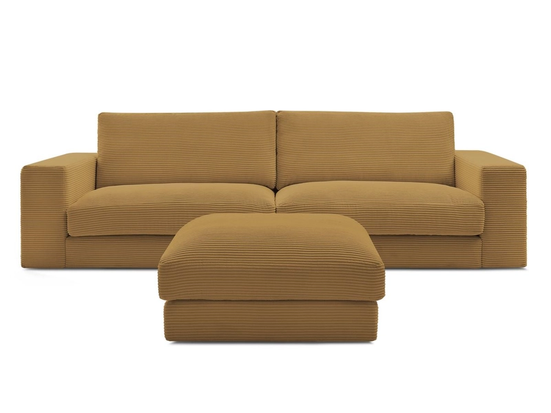 3er Sofa mit Hocker BOBOCHIC LEONARD