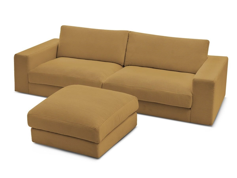 3er Sofa mit Hocker BOBOCHIC LEONARD