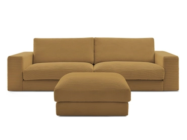 3er Sofa mit Hocker BOBOCHIC LEONARD