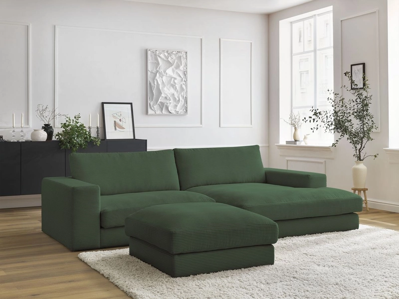 Ecksofa mit Hocker BOBOCHIC LEONARD