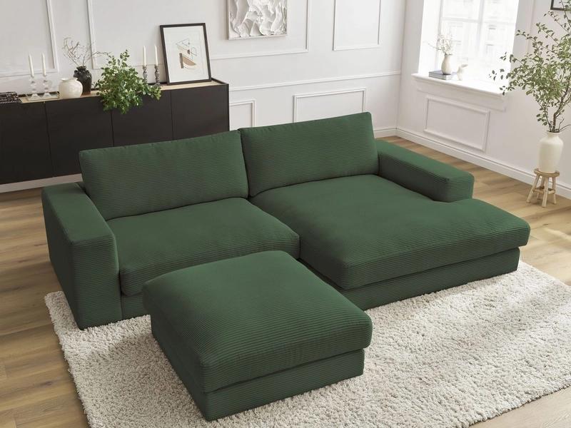 Ecksofa mit Hocker BOBOCHIC LEONARD