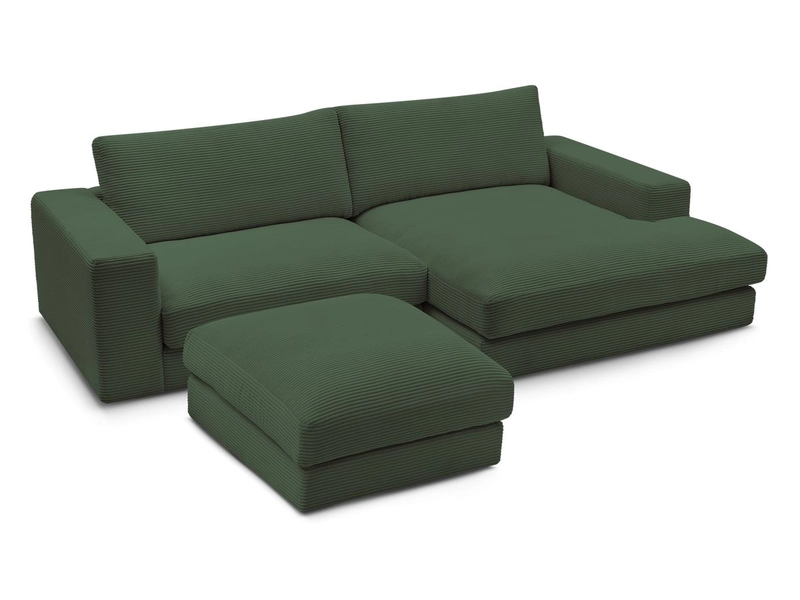 Ecksofa mit Hocker BOBOCHIC LEONARD