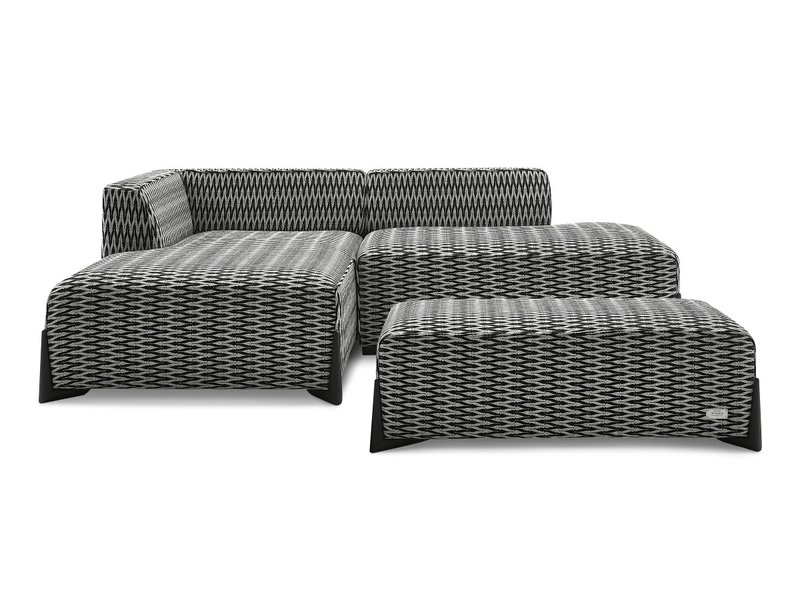 Ecksofa mit Hocker BOBOCHIC MEGEVE