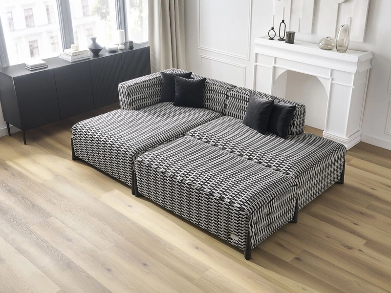 Ecksofa mit Hocker BOBOCHIC MEGEVE