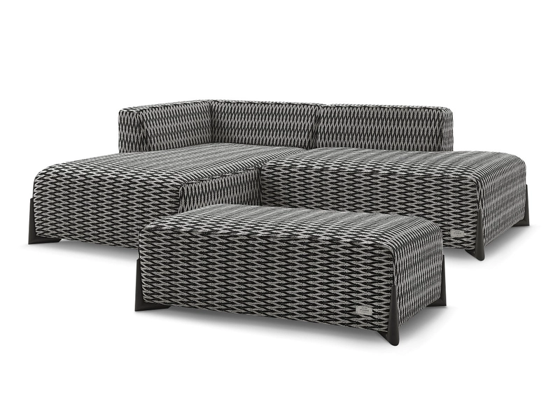 Ecksofa mit Hocker BOBOCHIC MEGEVE