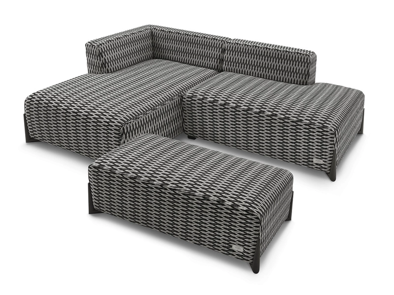 Ecksofa mit Hocker BOBOCHIC MEGEVE