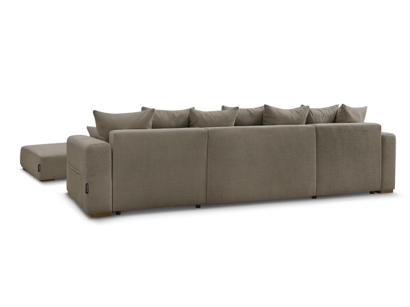 Panorama-Ecksofa mit Hocker BOBOCHIC SIDONIE