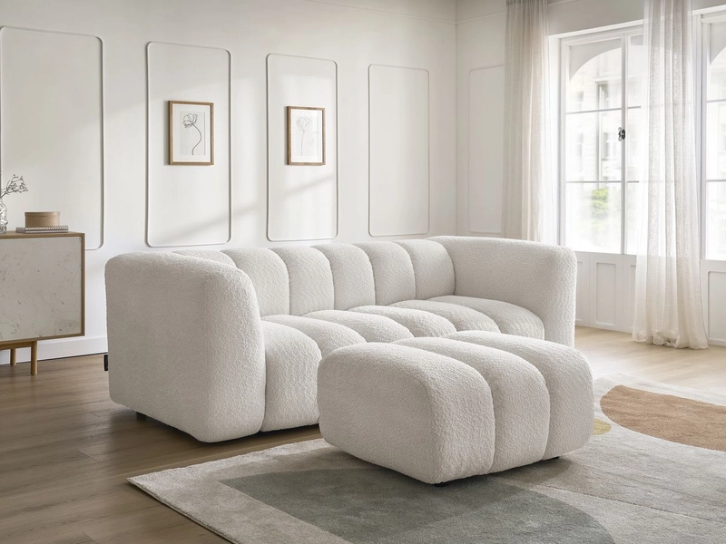 Divano 3 posti con pouf BOBOCHIC TALIA