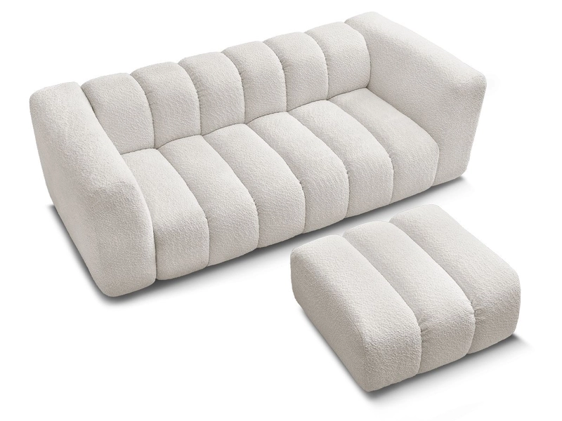 Divano 3 posti con pouf BOBOCHIC TALIA