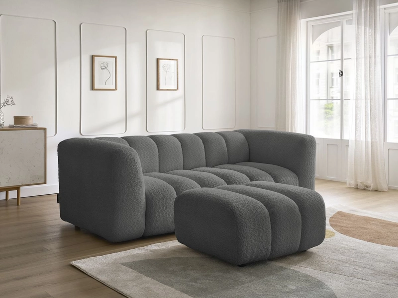 Divano 3 posti con pouf BOBOCHIC TALIA