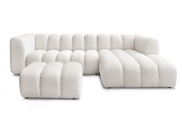 Divano ad angolo con pouf BOBOCHIC TALIA